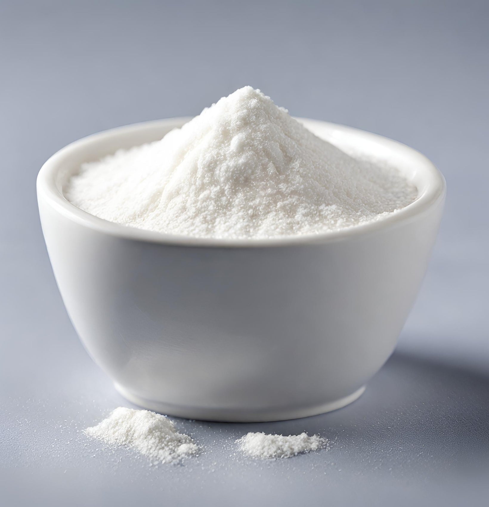 Serbuk maltodextrin dalam mangkuk